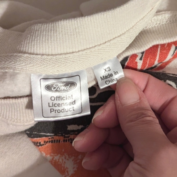 Vintage 90s Ford Mustang Official Cotton Blend Crew Neck Oversized Sweatshirt XS - Picture 7 of 8